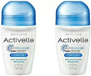 Oriflame Sweden Activelle Comfort Anti-perspiration 48h protection PACK ...