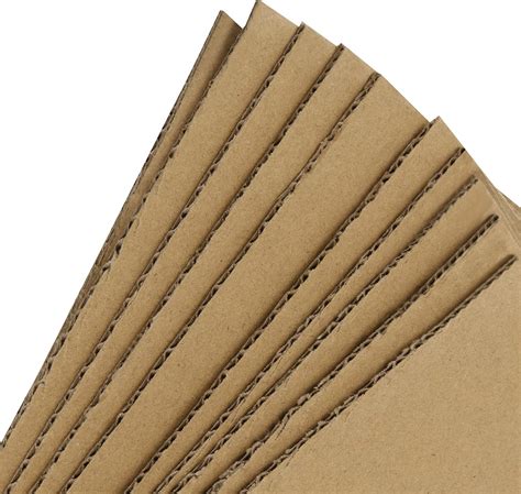 Buy PINGEUI 50 Pack 11 x 17 Inches Corrugated Cardboard Sheets, 1/8 ...