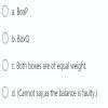 Figure1 shows a pan balance with boxes P and Q in its pans.Figure2 ...
