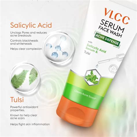 Buy Best Acne Defense Serum Face Wash with Salicylic Acid Serum & Tulsi ...