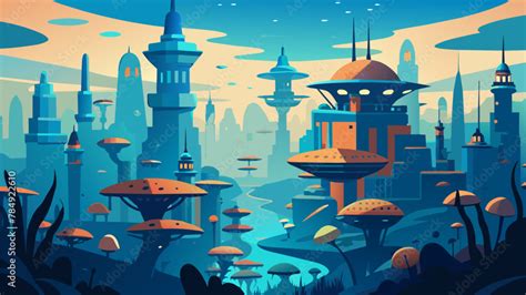 Alien Mega City Landscape 的图像结果