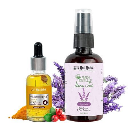 Nat Habit Pure Turmeric Rosehip Mukhalaya Facial Oil Serum For Tan ...