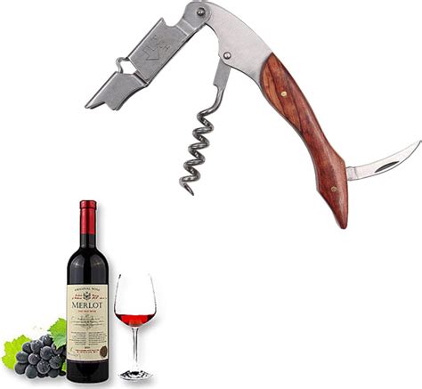 Amazon.com: Stainless Steel Waiter Corkscrew Travel Wine Opener Manual ...