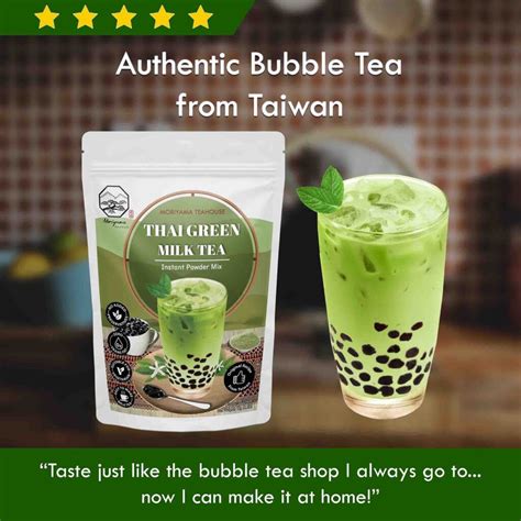 Green Thai Tea Boba Calories at Louise Forsman blog