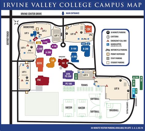 Irvine Valley College Campus Map