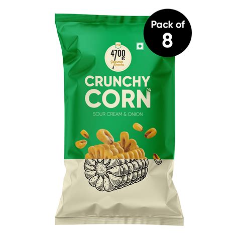 Crunchy Corn, Sour Cream & Onion (Pack of 8, 45g) – 4700BC