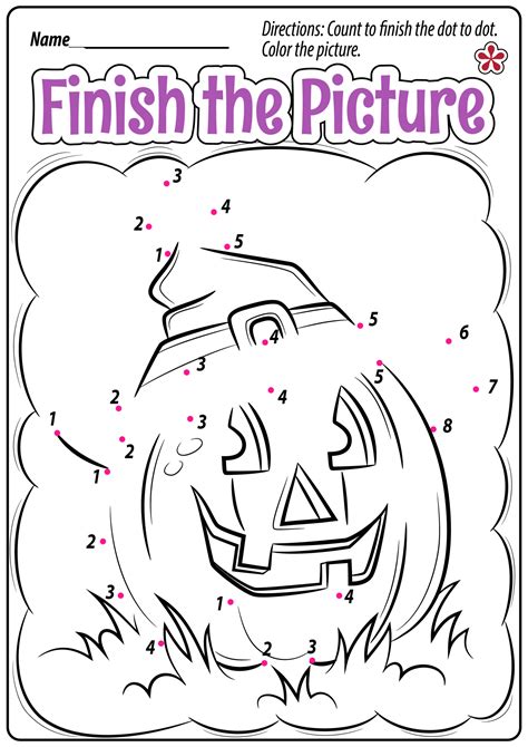 Preschool Halloween Activity Worksheets