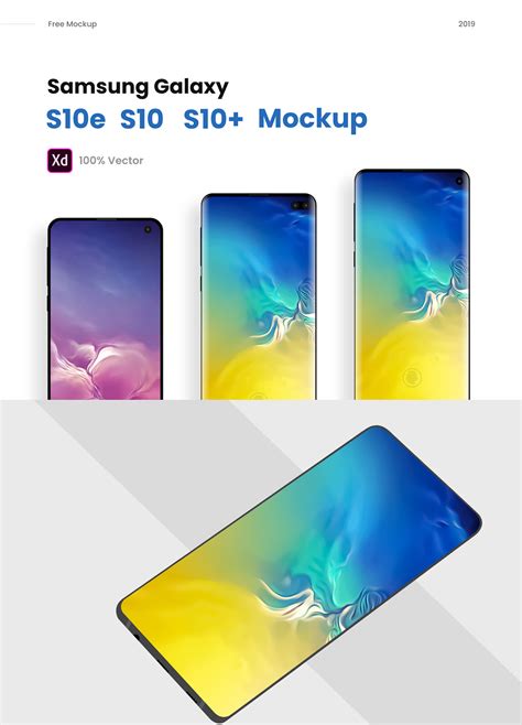 120+ Best Samsung Galaxy S10, S10+ And S10e Mockup Templates