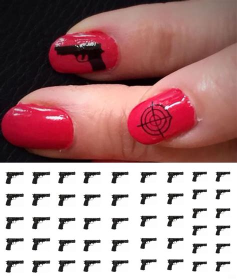 gun nail art