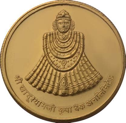 Pray Everyday Khatu Shyam Ji Gold Plated Coin | Khatu Shyam Ji Coin ...