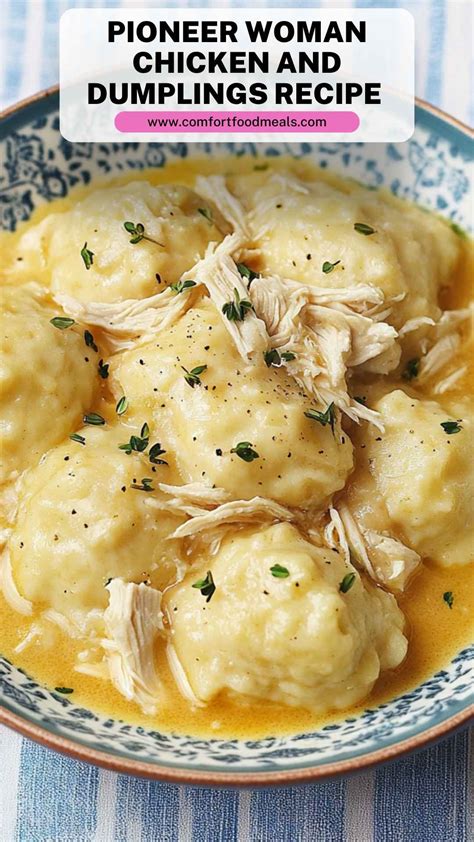 Chicken and Dumplings Recipe with Frozen Dumplings - Comfort Food Meals