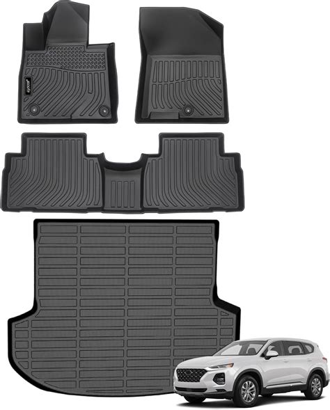 Amazon.com: Jenofa-Car Floor Mats & Cargo Liner for 2019 2020 Santa FE ...