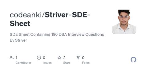 GitHub - codeanki/Striver-SDE-Sheet: SDE Sheet Containing 180 DSA ...