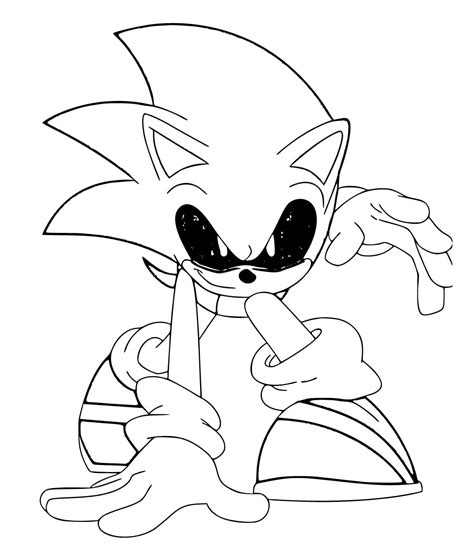 Sonic Exe coloring pages - ColoringLib