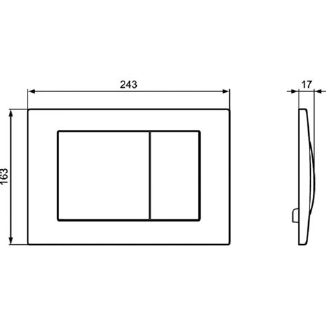 BIM objects - Free download! SEPTA PRO M1 METAL FLUSH PLATE DUAL ...