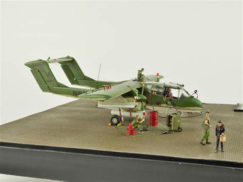 Plastic model of the OV-10A Bronco aircraft