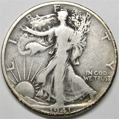 1941 S Walking Liberty Half Dollar #4 - For Sale, Buy Now Online - Item ...