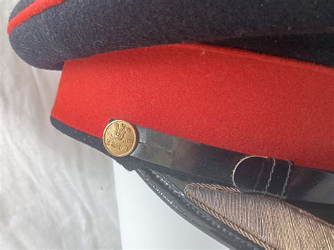 ROYAL WELSH FUSILIERS field grade officers forage cap c.WWII 1950's.