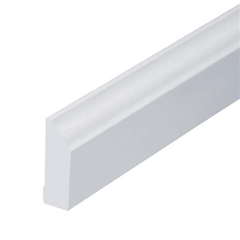 AZEK 3/8-in x 2-in x 9-ft Finished PVC Stop in the Window & Door Trim ...