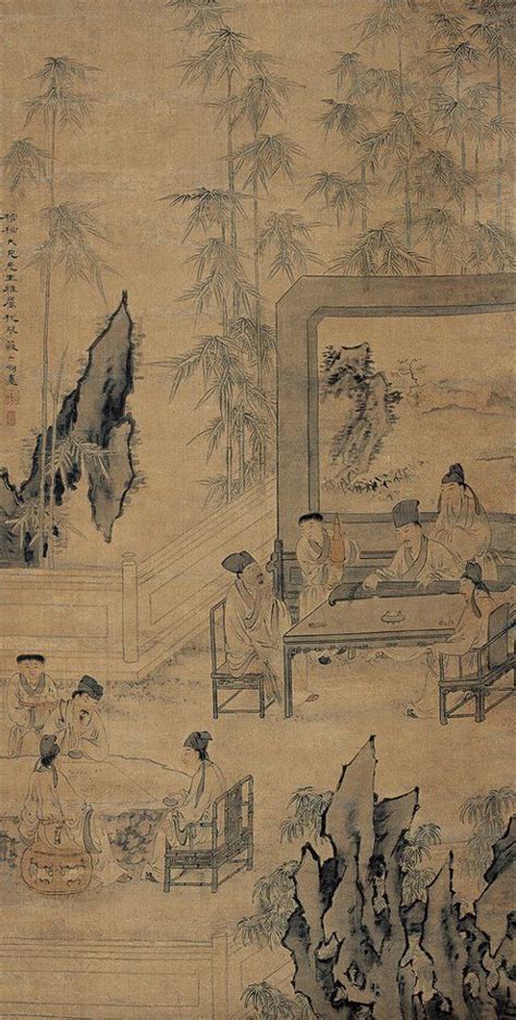 A gathering of scholars Korean Painting, Chinese Landscape Painting ...