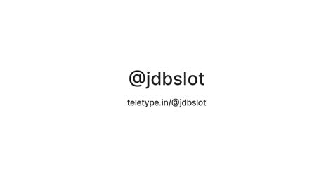 Demo Slot JDB Gaming — Teletype
