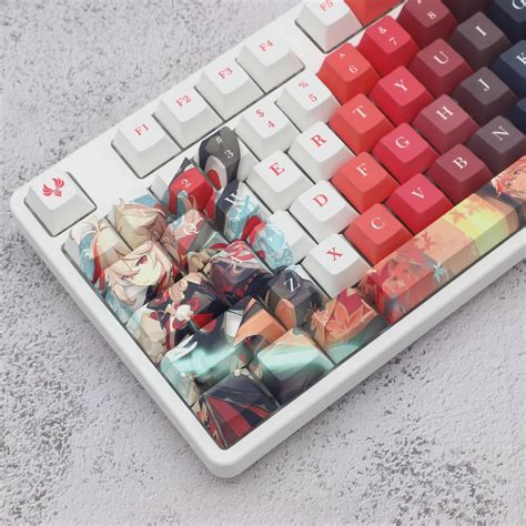 BAIQI Gen-shin PBT Keycaps Xiao/Hu Tao/Nahida/Kazuha/Ayaka India | Ubuy