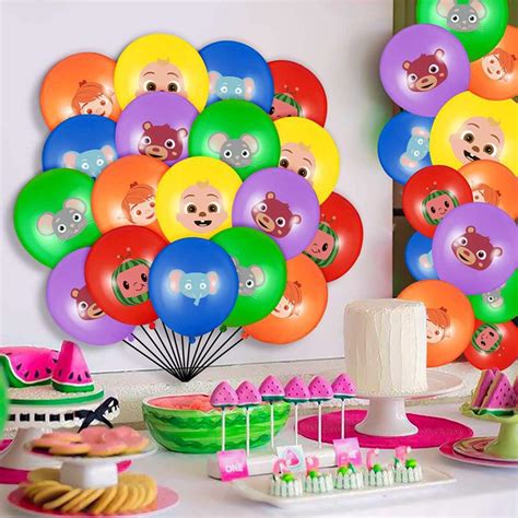 Buy AM ANNA Cocomelon JJ Melon balloons Party Supplies Balloons for ...