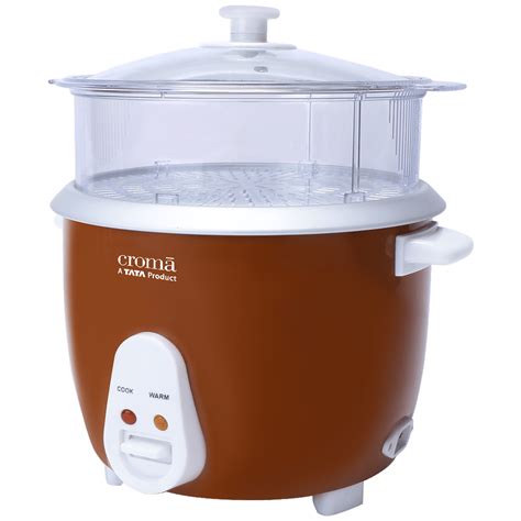 Buy Croma 1.8 Litre Electric Rice Cooker & Steamer with Keep Warm ...