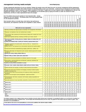 Fillable Online management training needs analysis Fax Email Print ...