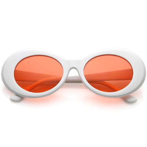 Retro 1990's Fashion Clout Goggle Oval Colored Lens Sunglasses C459 ...