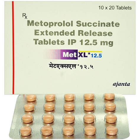 Met XL 12.5 Tablet | Uses, Side Effects, Price | Apollo Pharmacy