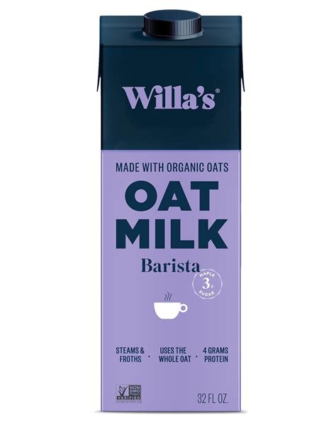Amazon.com: Willa's Organic Barista Oat Milk - Barista Blend ...