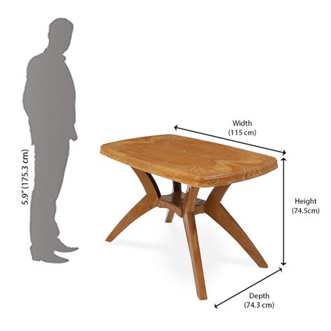 Buy Nilkamal Shahenshah Kross Legged Table (Pear Wood) Online In India