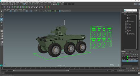 3D Smart Military Robot Rigged for Maya | 3D Molier International