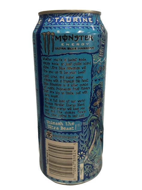 Monster Energy Zero Sugar Ultra Blue Hawaiian Drink 16OZ - U.S Edition