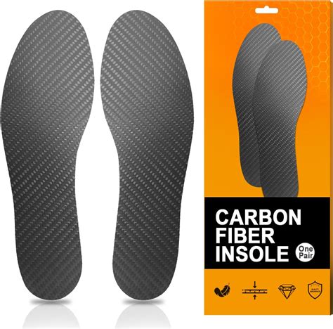 Amazon.com: Carbon Fiber Insole for Men Women (1 Pair), Rigid Insole Insert for Turf Toe, Foot ...
