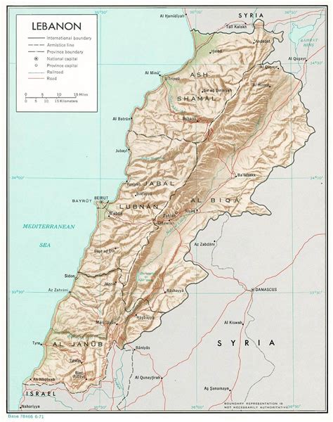 Lebanon Map - Lebanon