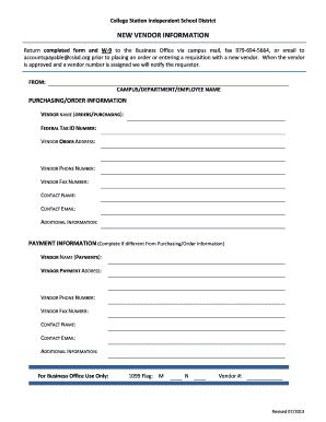 Fillable Online csisd college station isd w9 form Fax Email Print ...