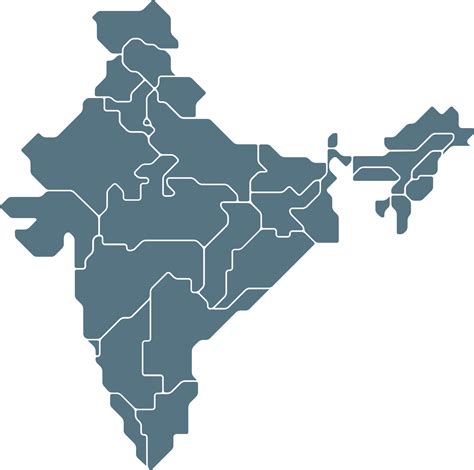 outline drawing of india map. 15715248 PNG