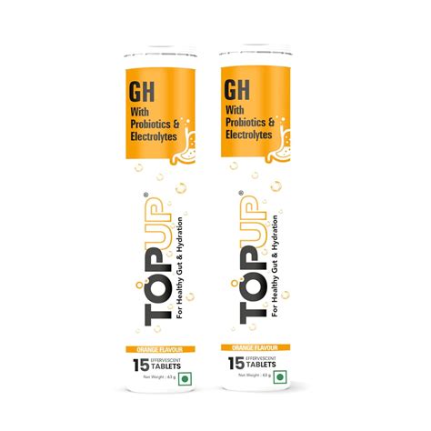 TOPUP GH for Gut Health & Hydration| Probiotics + Electrolytes ...