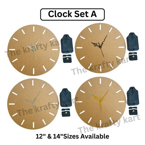 Mdf Clock Set (A) for variable | Buy Online at Best Price