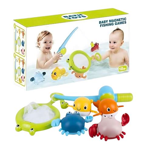 Buy Thrive Toys Magnetic Fishing Game Bath Toy Set - Educational Bath ...