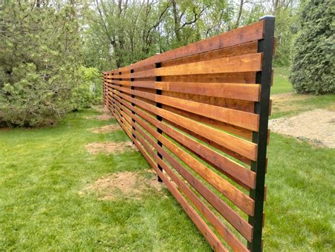 Horizontal Fence Design Shadow Box