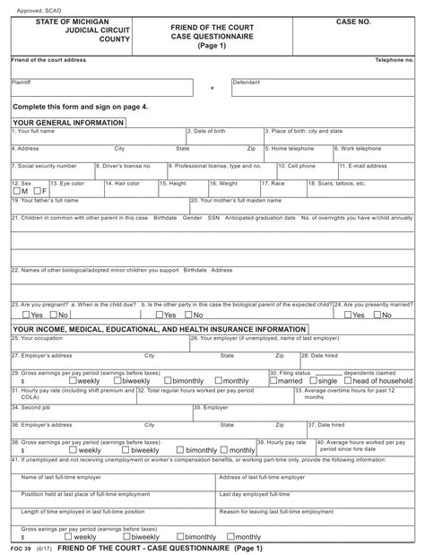 Fillable Notice To The Friend Of The Court Printable Pdf Download ...