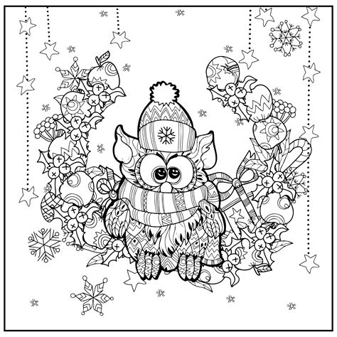 Free Adult Coloring Pages Christmas