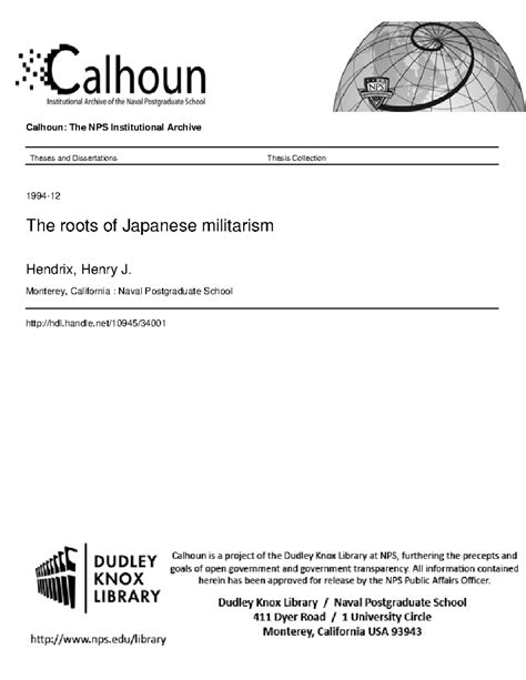 Pdfofjapan military - Calhoun: The NPS Institutional Archive Theses and ...