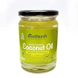 Muthush Wood Pressed Coconut Oil 500 ml | Cold Pressed |A1 Grade ...