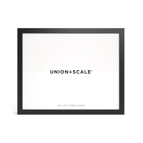 Union & Scale™ Essentials Wood Document Frame, Black (UN58039) | Quill.com