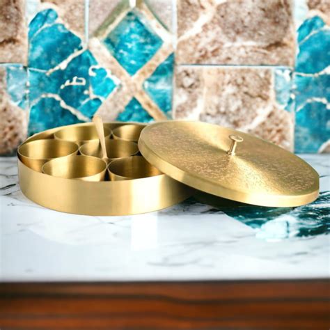 Tamas Brass Spice / Masala Box | 8 Inches
