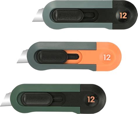 Amazon.com: Rneswi 3pcs Utility Knife Box Cutter Mini Box Cutters Sharp ...